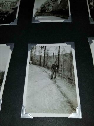 Vtg FULL Photo Album Black White 40s 50s Military Europe Germany 225,  Pictures 3