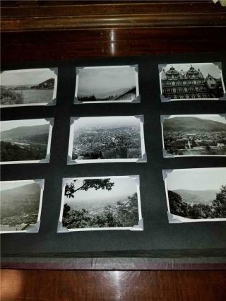 Vtg FULL Photo Album Black White 40s 50s Military Europe Germany 225,  Pictures 4