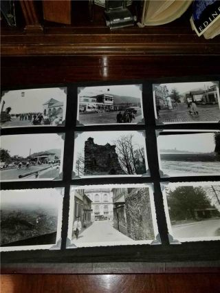 Vtg FULL Photo Album Black White 40s 50s Military Europe Germany 225,  Pictures 6