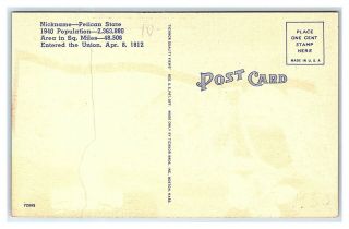 Vintage Postcard Linen Large Letter Jeanerette Louisiana J12 2