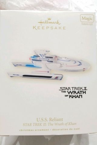 Star Trek Ii: Wrath Of Khan Uss Reliant 2008 Hallmark Keepsake Magic Ornament