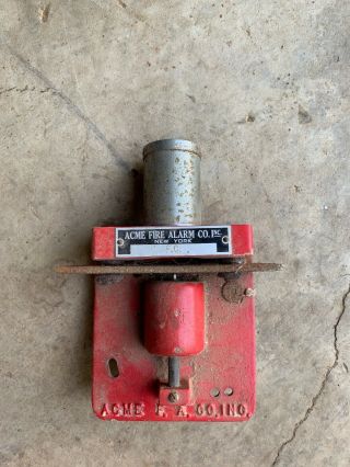 Vintage " Acme Fire Alarm Co.  N.  Y.  " Chime