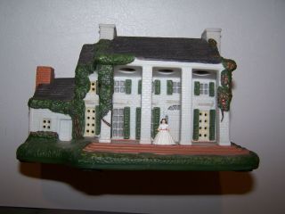 Gone With The Wind Tara Mansion Porcelain House Figurine 7  X 5 1/2