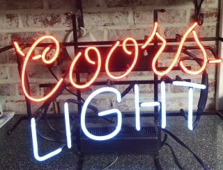Coors Light Neon Beer Sign Barware Decor