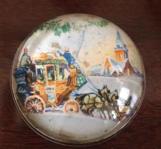 Antique Signed Victorian Paperweight Richmond Winter