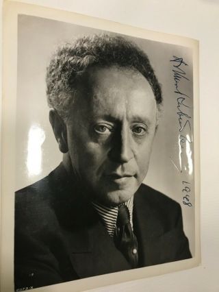 Arthur Rubenstein 8in X10in Glossy Photo Signed To Hugh Picket.