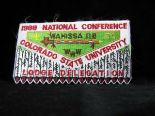 Wahissa Lodge 118 1988 Noac Delegate Flap