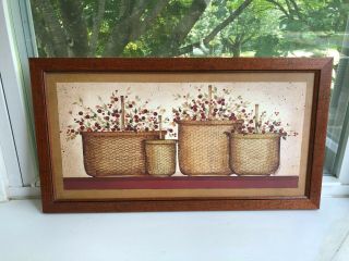 Baskets With Berries Picture By Mary Beth Baxter,  14x26
