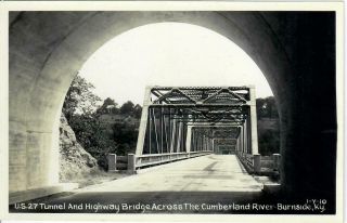 Rppc U.  S.  Route 27 Tunnel And Bridge Cumberland River Burnside Ky Kentucky