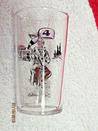 Vintage Walt Disney Production DAVY CROCKETT DISNEY PROMO COLLECTORS GLASS 4 2