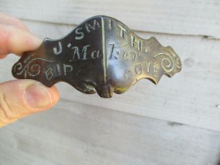 An Antique Noseband Horse Brass - Hinged Maker 