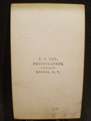 CDV Civil War General by J.  G.  Vail of Geneva York 2