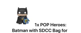 Rare Funko Pop Batman Sdcc Bag Funko Shop Shared Exclusive 2019 Confirmed Order