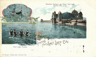 Salt Lake City Ut–pavilion Saltair On Great Salt Lake And Salt Lake Frolics –udb