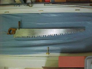 4 - 1/2 Ft One Man Crosscut Saw Helper Handle Perforated Lance Tooth Warranted Sup