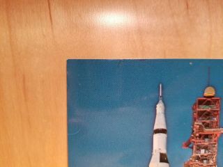 W51) Postcard JOHN F KENNEDY SPACE CENTER N.  A.  S.  A.  Apollo/Saturn V Space Vehicle 2