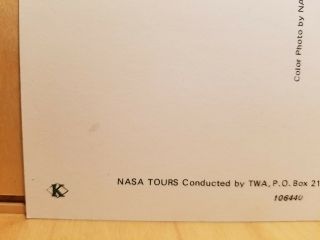 W51) Postcard JOHN F KENNEDY SPACE CENTER N.  A.  S.  A.  Apollo/Saturn V Space Vehicle 5