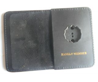 Nyc Style Lieutenant Mini Shield Bi Fold Wallet Only Family Member Id Pocket