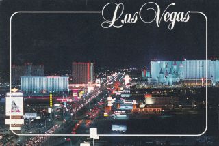 The Strip Las Vegas Nevada Postcard 1990