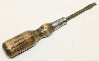 Vintage 6 1/2 " Stanley " Hurwood " Wood Handle Screwdriver - Tool / $4 To Ship