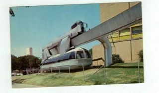 Tx Dallas Texas Vintage Post Card Famous Monorail At Fair Park