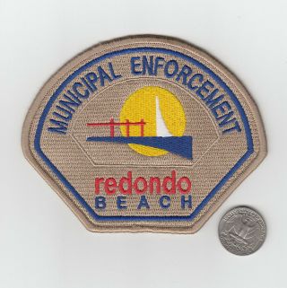 Obsolete California Redondo Beach Police Patch Enforcement Los Angeles County