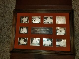 1973 NORMAN ROCKWELL 1st EDITION FONDEST MEMORIES STERLING SILVER PROOF SET 3