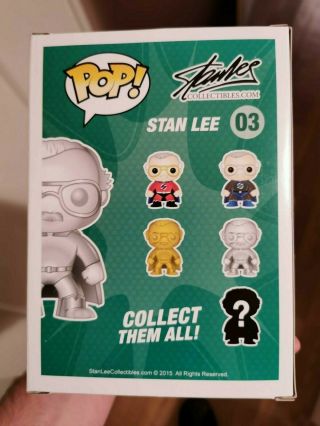 Funko Pop Stan Lee Silver Metallic Chrome Edition Signed Holy Grail 1/10 6