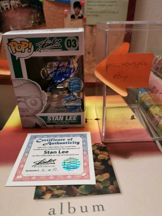 Funko Pop Stan Lee Silver Metallic Chrome Edition Signed Holy Grail 1/10 9