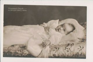 Vintage Postcard Princess Sibylla Of Saxe - Coburg Gotha Duchess Of Västerbotten
