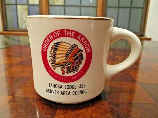 Vintage Boy Scouts Mug 1972 Order Of The Arrow Camp Mug Bsa Explorers