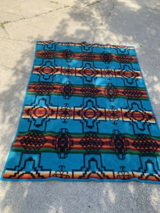 Pendleton Blanket Wool 50’’x70” Aztec Navajo Throw Bright