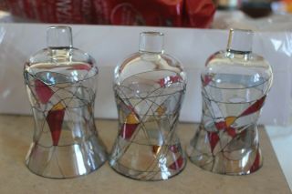(3) Partylite Mosaic Calypso Replacement Peglite Stained Glass Shade 4