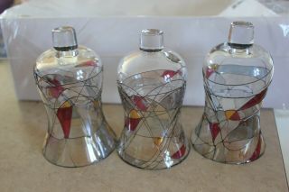 (3) Partylite Mosaic Calypso Replacement Peglite Stained Glass Shade 6