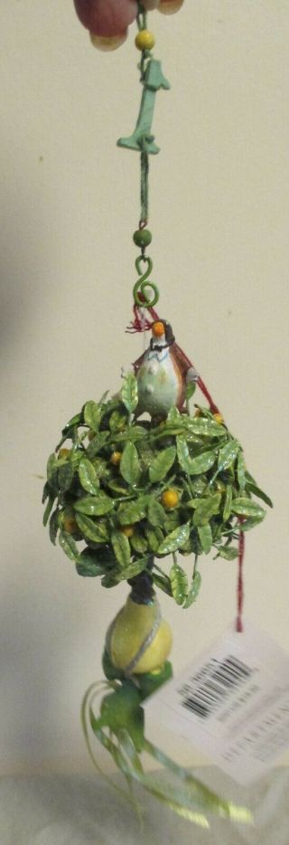 Patience Brewster Dept 56 " Partridge In A Pear Tree " Krinkles Ornament