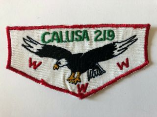 Calusa Lodge 219 Zf1a Oa Flap Patch Order Of The Arrow Boy Scouts Near