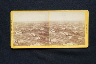 Denver,  Colorado,  City Overview By W G Chamberlain,  1870s