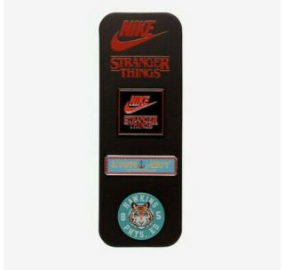 Nike X Netflix Stranger Things Collectible Enamel Pins Set Of 3
