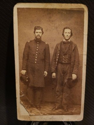 Civil War Soldier Brothers.  There Is An Id But Hard To Read.