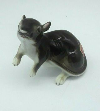 Vintage Kelvin Porcelain Mouse Rat Figurine Shadowbox Size 2 " Bone China Japan