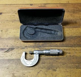 Vintage Micrometer • BROWN & SHARPE Antique Machinist Milling Precision Tool ☆US 3
