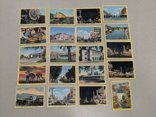 Vintage Postcards Las Vegas Nevada 20 Colored Views Miniatures Euc