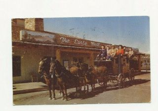 Vintage 1957 Hotel Last Frontier Postcard Las Vegas Nev Postmark