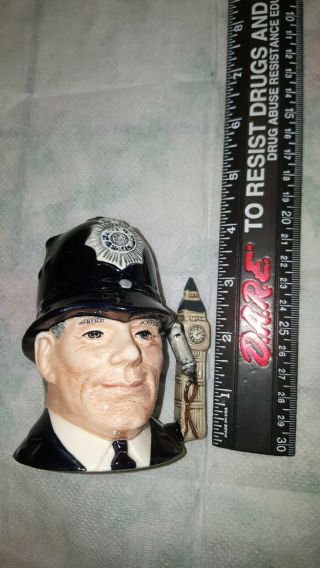 Royal Doulton Toby Mug Jug Cup London Bobby Metro Police Cop Character 1985 Vtg