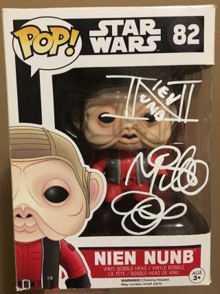 Mike Quinn Signed/autographed Funko Pop Star Wars Nien Nunb