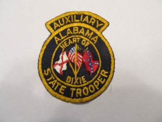 Alabama State Trooper Auxiliary Patch Defunct Cheese Cloth