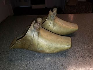 Early Antique Brass Bronze? Spanish Conquistador Saddle Stirrups Equestrian
