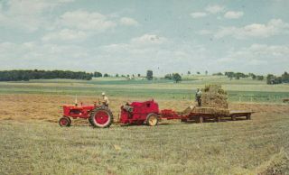 Waverly,  Iowa,  1940 - 60s; Hay Making Time,  The Dairy Spot,  Harvest Of Hay