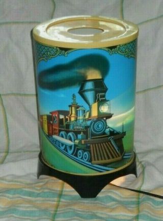 Vintage 1960s Motion Lamp Railroad Train Light John Bull Locomotive Steam Engine 5