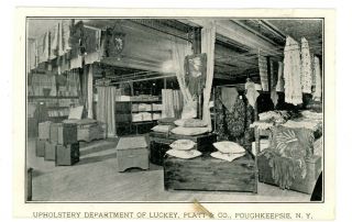 Poughkeepsie Ny - Upholstery Section - Luckey Platt & Co Department Store - Postcard